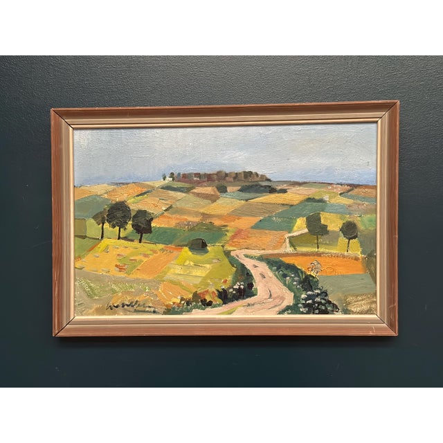 Tage Gavik, Landscape, 1950s, Oil Painting on Panel, Framed For Sale - Image 17 of 18