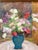 Early 20th Century Painting Vase With Flowers by Aurelia Aricescu Vasiliu - Oil on Canvas With Frame - Signed For Sale In Los Angeles - Image 6 of 8