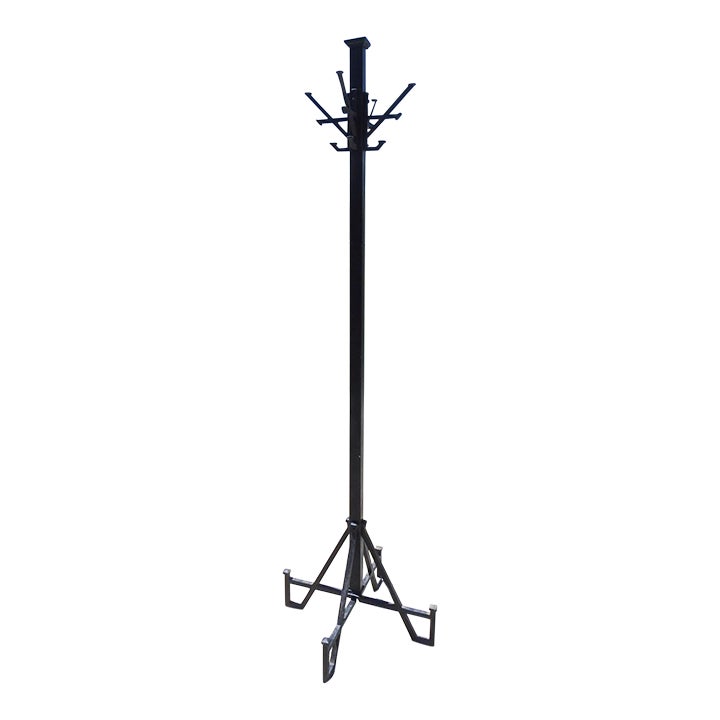 Vintage Black Iron Coat Rack Chairish