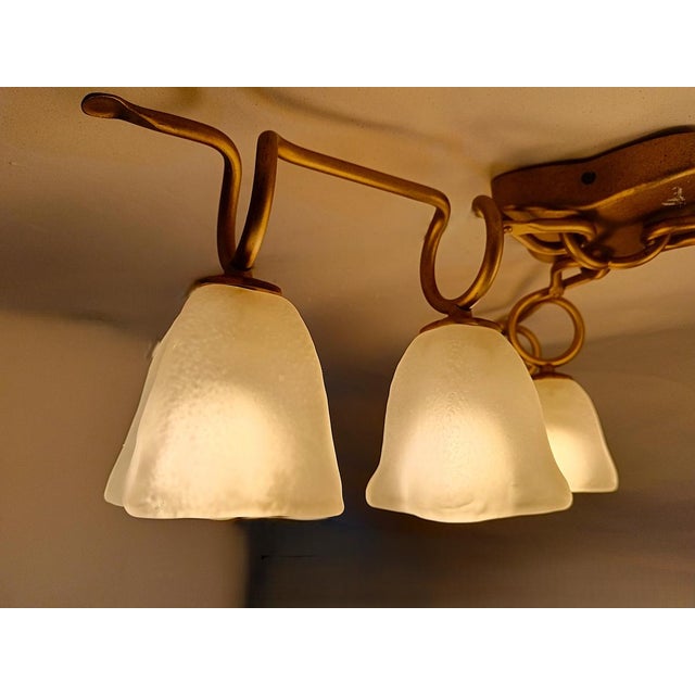 Murano Glass Ceiling Light from Barovier & Toso For Sale - Image 11 of 13