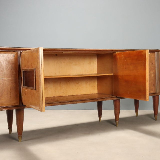 Vintage Sideboard in Burl Wood, 1950s For Sale - Image 3 of 11
