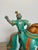 Ugo Zaccagnini Mid 20th Century Italian Ceramic Knight on Horse by Ugo Zacagnini - Green Glaze, 12” For Sale - Image 4 of 11