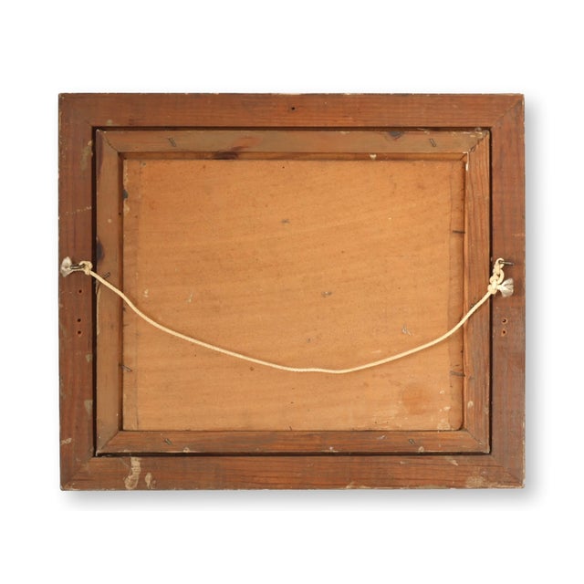 Charming country kitchen still life of apples spilling from a brass bucket, painted in the early 20th-century French...