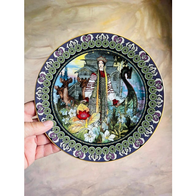 Figurative 1990s Vintage Collectible Plate of Phoenix Wall Gallery Art For Sale - Image 3 of 6