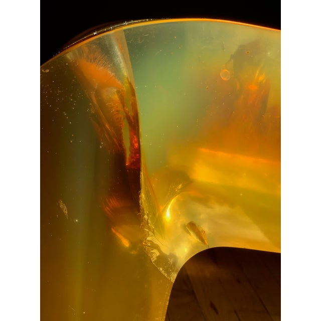 Yellow Monumental Lucite Block Coffee Table, in the Manner of Gary Gutterman, Argo Sculpture, Usa, 1970s For Sale - Image 8 of 12
