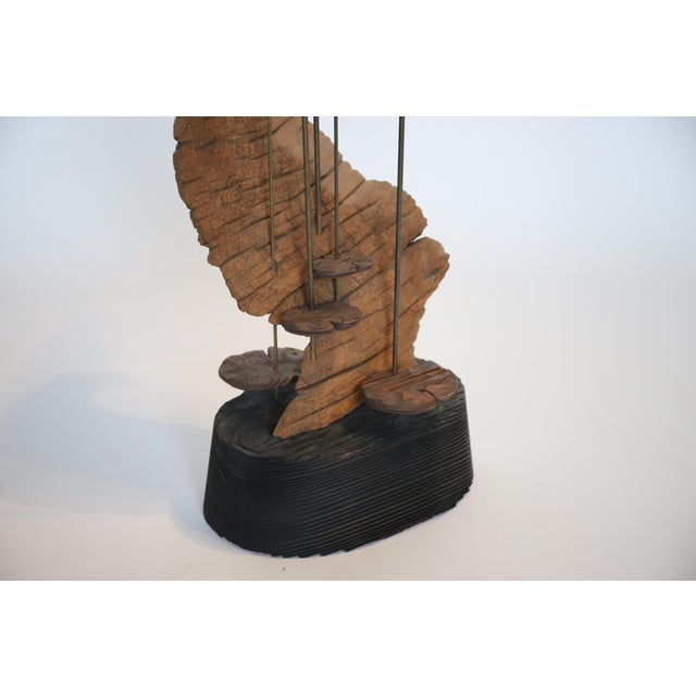 Midcentury Cat Tail and Driftwood Witco Style Sculpture For Sale - Image 10 of 14