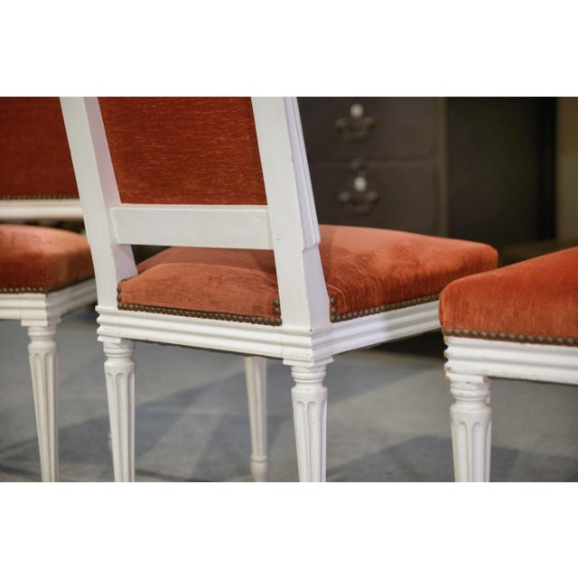 Louis XVI Chairs, 1970s, Set of 4 For Sale - Image 11 of 14