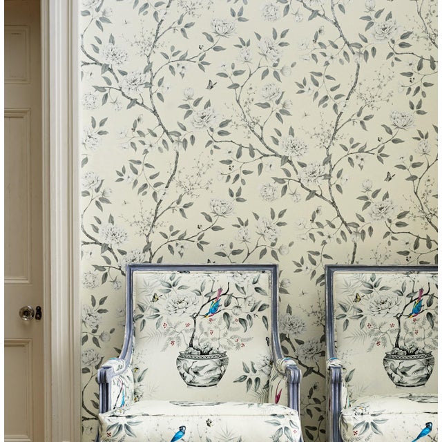 Chinese Zoffany Romey's Garden Wallpaper Chairish