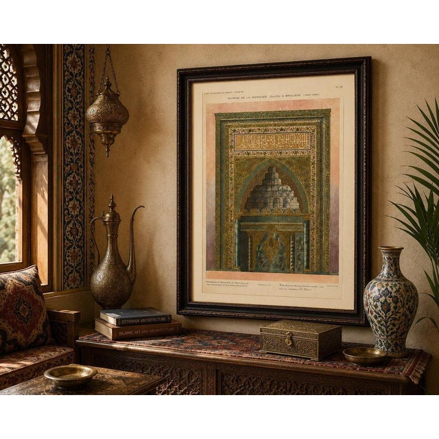 Blue Alexandre M. Raymond, Ulu Mosque Mihrab, Bursa, 1924, Paper For Sale - Image 8 of 9