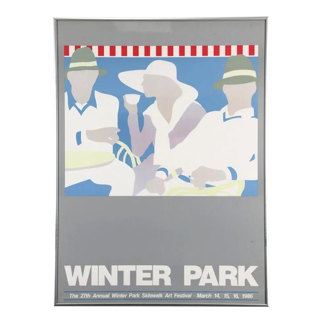 Vintage Winter Park Art Festival Poster, Framed For Sale
