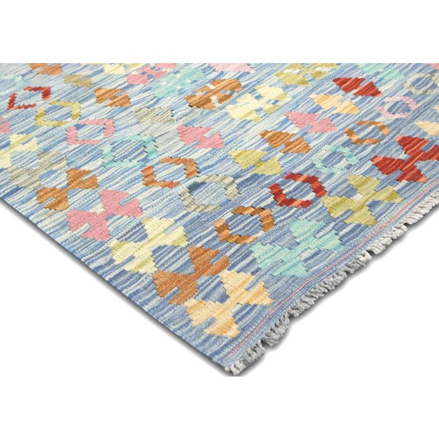 Contemporary Contemporary Afghan Maimana Kilim Rug For Sale - Image 3 of 6
