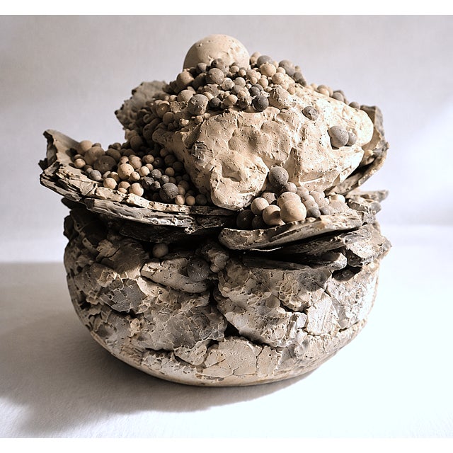 1990s Anita Tullio, Biomorphic Sculpture, 1990s, Ceramic and Stone For Sale - Image 5 of 8