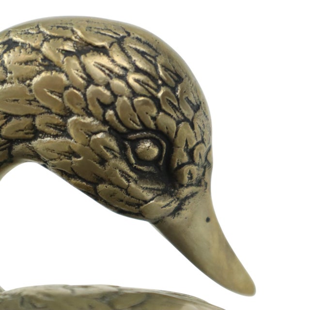 Silver-Plated Brass Duck Sculpture in the style of Mauro Manetti, 1970s For Sale - Image 9 of 11