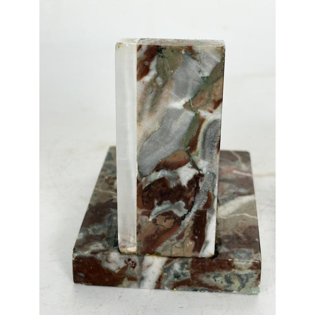Art Deco Minimalist Onyx Bookends, 1940, Set of 2 For Sale - Image 6 of 9