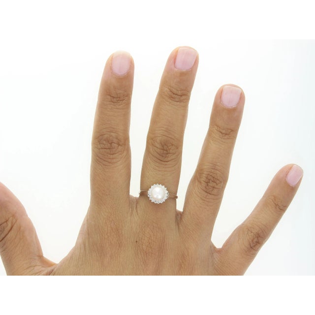 ♥ Product Summary ♥ Main Stone: Freshwater Pearl & Diamond Approx. Diamond Carat Weight: .15cttw Pearl Size: 7mm Diamond...