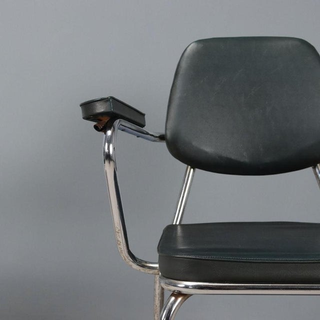 Vintage Chairs with Chromed Metal Frame, 1960s, Set of 6 For Sale - Image 6 of 11