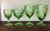 Fostoria Glass Company Fostoria Green Moonstone Wine Glasses Set 4 For Sale - Image 4 of 12