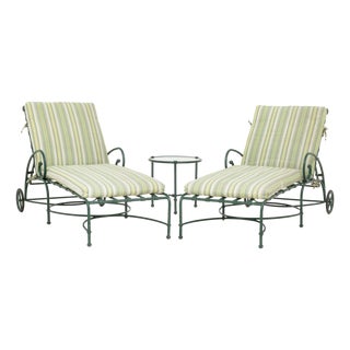 Richard Frinier X Brown Jordan Patio Set, 3 Pieces For Sale