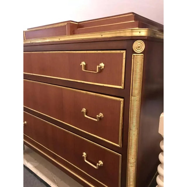 Pair Mahogany Up Russian Neoclassical Style Commodes / Nightstands For Sale - Image 9 of 13