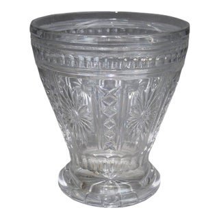 Antique Pressed Glass Crystal Ice Bucket by Shannon 20thC For Sale