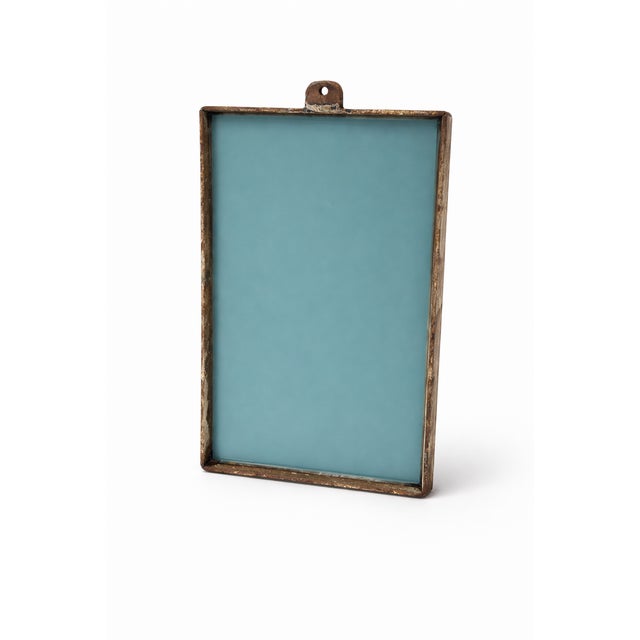 Vintage Industrial Metal Wall Mirror, 1950s For Sale - Image 4 of 6