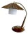 Vintage Desk Lamp in Sisal and Wood from Temde, 1960s For Sale