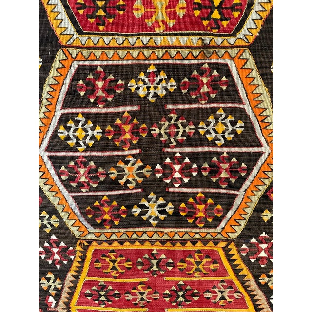 Antique Turkish Anatolian Kilim Rug of Matrimony For Sale - Image 14 of 18
