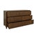 Worlds Away Matthew Izzo Home Avery Provincial Brown Oak Six Drawer Chest For Sale - Image 4 of 8