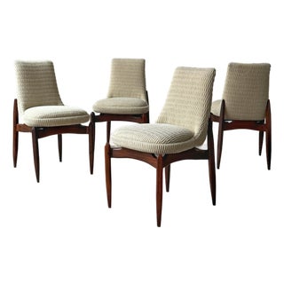 Italian Mid-Century Dining Chairs - A Set of 4 For Sale