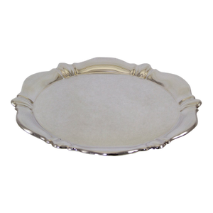 1970’s Vintage/New Round Silver Shaped Salver