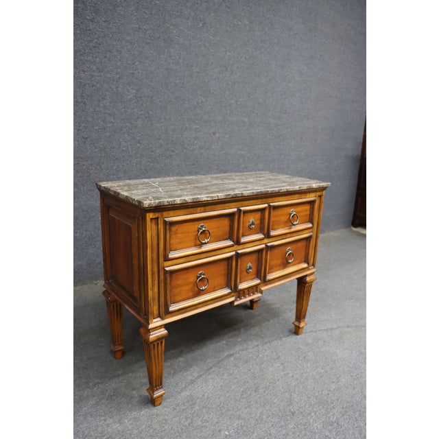 Ethan Allen Ethan Allen Tuscany Collection Marble-Top Chest of Drawers For Sale - Image 4 of 12