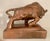 1970s Ceramic Bronzed Bull Statue For Sale - Image 4 of 5