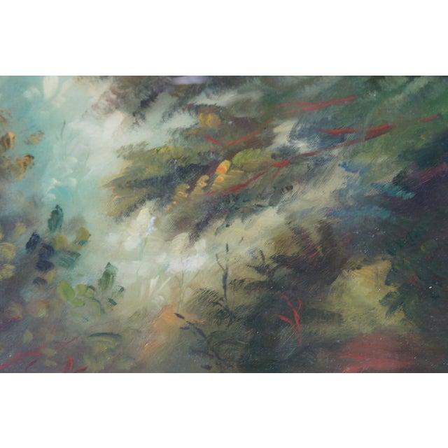 Mid 20th Century Mid 20th Century The Rescue Cupid Recovering His Quiver Oil Painting After Emile Munier 44" For Sale - Image 5 of 13