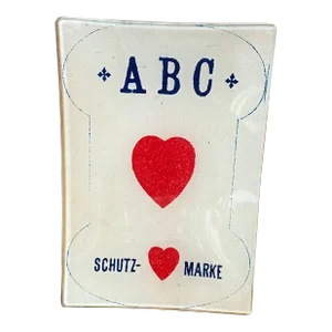 John Derian Decoupaged Mini Tray, Abc Heart Schutz-Marke, Signed