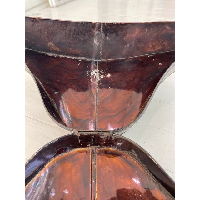 Mid 19th Century A 19c. Tole Peinte Bicorn Hat Case For Sale - Image 5 of 6