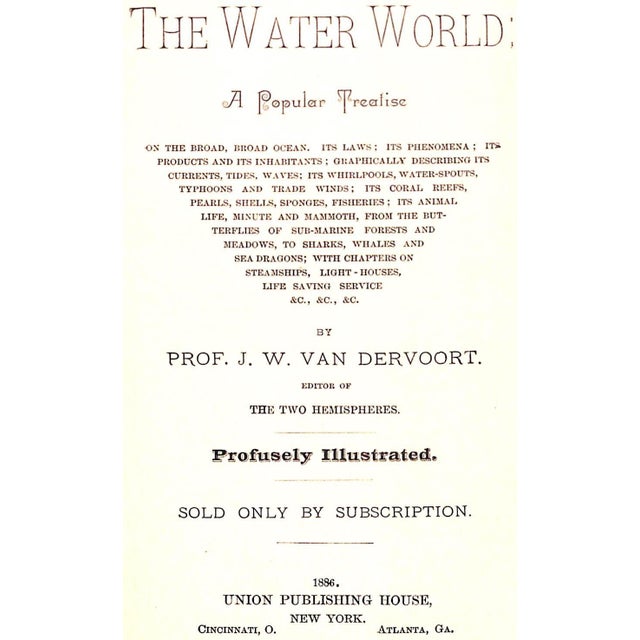Traditional "The Water World" 1886 Van Dervoort, Prof. J. W. For Sale - Image 3 of 12