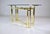1970's Hollywood Regency style brass with original 5/16" thick beveled glass console table by Milo Baughman Attributed to...