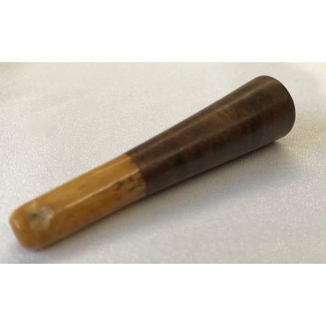 We are offering a vintage, hand-carved burled walnut cigarette holder. Oh the stories we wish it could tell! Hand-Carved...