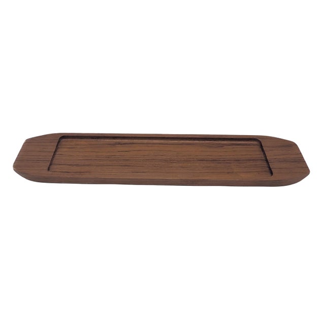 Dansk 1960s Danish Teak Wood Vide Poche Tray For Sale - Image 4 of 10