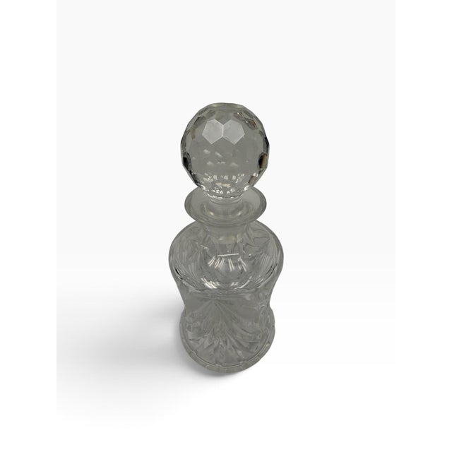 Late 20th Century Vintage Signed Waterford Crystal Spirit Decanter With Faceted Ball Stopper For Sale - Image 5 of 6