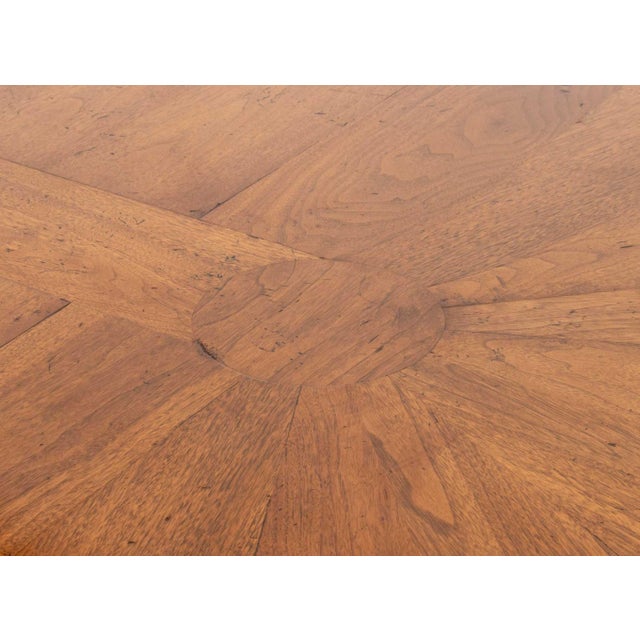 Early 20th Century Modern Walnut Octagonal Extending Dining Table For Sale - Image 5 of 17
