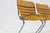 Set of 6 vintage chrome and leather dining room chairs from the 1970s Italy. Cognac yellow leather upholstery with chromed...