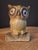 Vintage Cast Iron Owl on Stump Still Bank Gold Finish 3.7" Moore Pg 90 #599 For Sale - Image 4 of 18