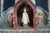 Gray 1990s Ann Ruff Large Figural Tiered Folk Art Sculpture Altar Church Shrine Statue 91" For Sale - Image 8 of 18