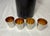 Chrome Vintage German Ahs Chrome Art Deco 3 Flask Travel Shot Bar Mid Century Modern - 8 pcs For Sale - Image 8 of 10