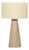 Organic Modern Travertine Stone Table Lamp For Sale