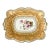 Antique Victorian Peach & Gold Porcelain Serving Dish For Sale