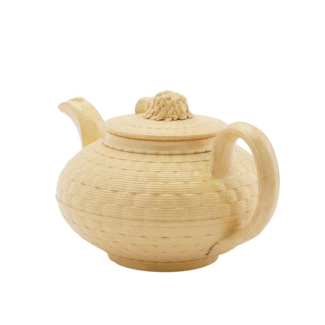 Caneware Creamer and Teapot by Wedgwood, C. 1817 For Sale In Chicago - Image 6 of 12
