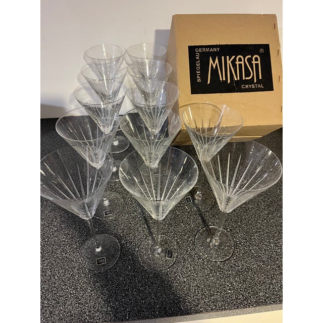 Beautiful Vintage Mikasa goblets. 40 years old, never used, in original boxes.