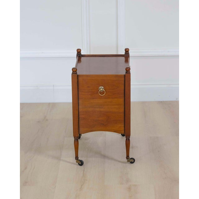 French 20th Century Cherrywood Bedside Table For Sale - Image 9 of 9